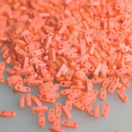 Miyuki Quarter Tila Opaque Salmon Luster QTL-596