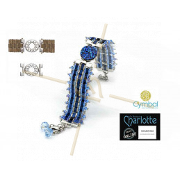 Cymbal Ending Rose Gold plated  - SOROS - for Miyuki Tila, Half Tila, Quart Tila