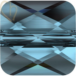 Swarovski Mini Square Bead 6mm 5053 Indicolite