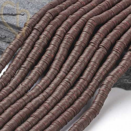 Heishi Rings 8mm Marron String 40cm