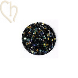 Crystal Rocks 24mm Crystal Ab / Zwart