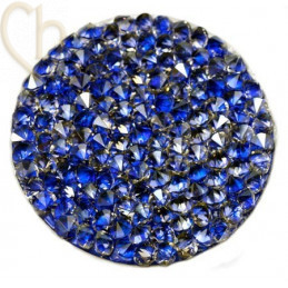 Crystal Rocks 30mm Silver Shade / Blauw Metallic