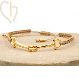 Make Your Own Macramé Bracelet – DIY Kit Gold Plated Bar | Boutique Charlotte