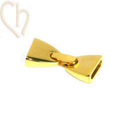 clasp flat steel  gold 10mm