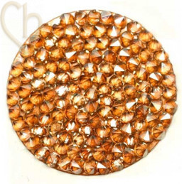Crystal Rocks 30mm Golden Shadow Caramel