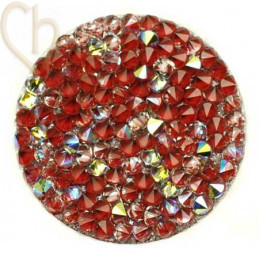 Crystal Rocks 30mm Crystal AB Bordeaux