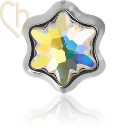 Becharmed Edelweiss Bead 13.5mm Crystal AB