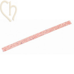 Cristal Fine Rocks/Mesh Strip 16*8mm Cristal AB / Lt. Rose