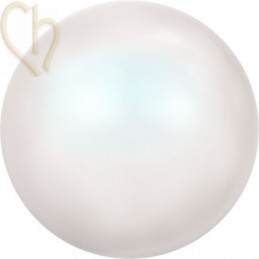 swarovski balls pearl 6 mm half pierced Pearlescent White Pearl